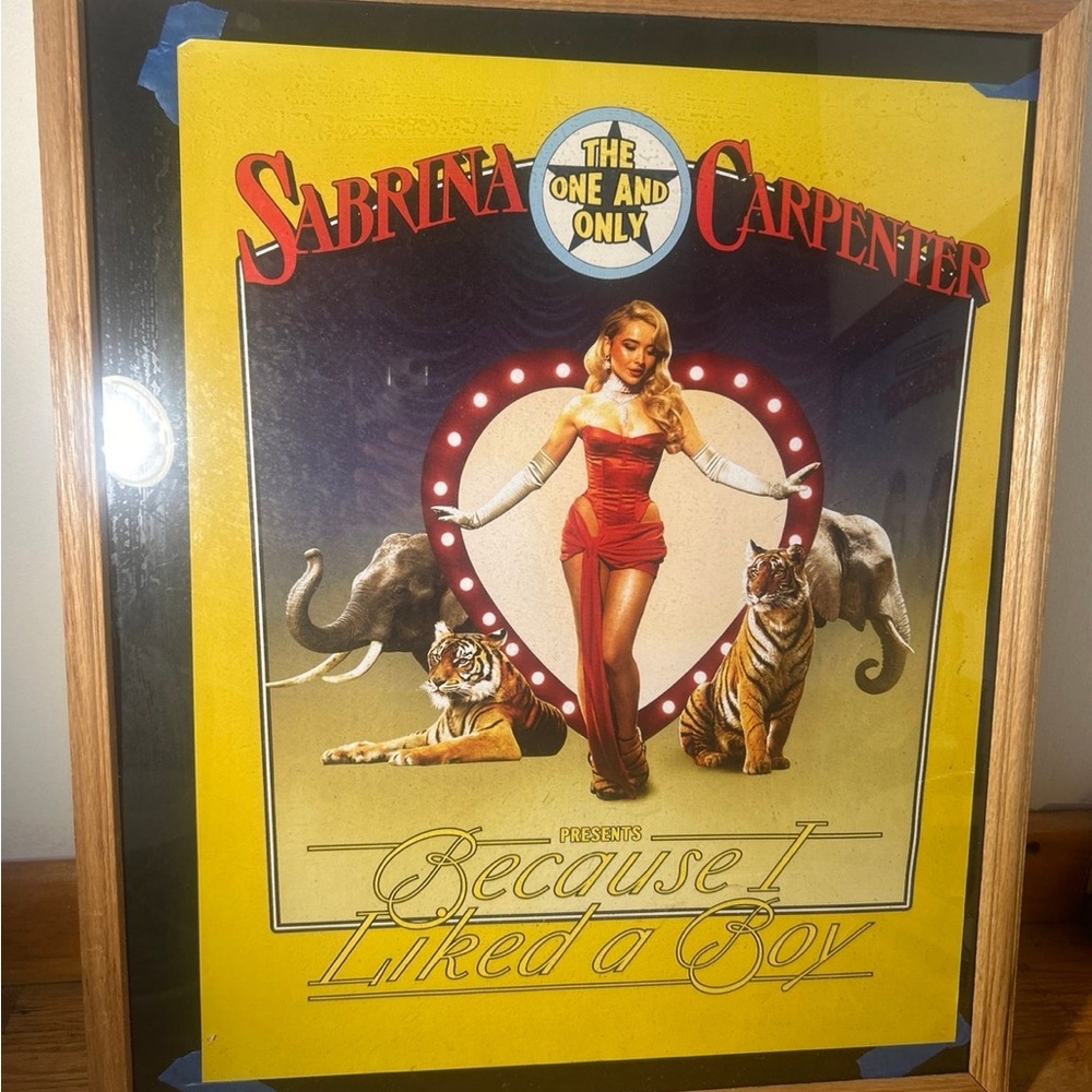 Sabrina Carpenter BILAB unsigned tour poster